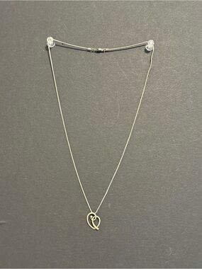Delicate Heart Pendant Necklace - Two-tone Gold